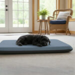 Fleece Large Pet Bed Soft Warm Washable Dog and Cat Bed for Cozy Comfort - Grey