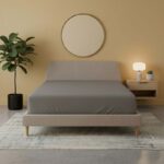 Flannelette Fitted Sheet Soft Brushed Cotton Bedding Warmth Comfort - King - Grey