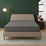 Flannelette Fitted Sheet Extra Deep 40cm Skirt Soft Brushed Cotton - King - Grey