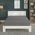 Polycotton Fitted Sheet Extra Deep 40cm Skirt Easy Care - King - Grey