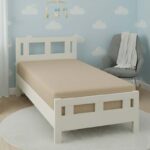 Flannelette Cot Bed Fitted Sheet Soft Brushed Cotton Bedding Comfort - Latte