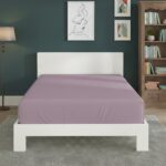Polycotton Fitted Sheet Extra Deep 40cm Skirt Easy Care - Double - Lilac