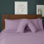 V Shape Pillowcase for Support Maternity Pillows Polycotton Easy Care - Lilac