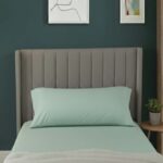 Bolster Support Pillow Pillowcase Plain Dyed Pillow Linen Easy Care - Double 4FT6inch - Mint