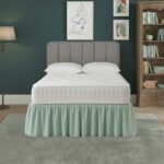 Base Valance Polycotton Sheet for Divan Beds Easy Care Bed Base Cover - King - Mint