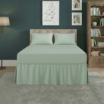 Fitted Valance Bed Sheet Polycotton Mattress Cover And Frill Easy Care - King - Mint