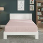 Polycotton Fitted Sheet Extra Deep 40cm Skirt Easy Care - Double - Pink