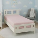 Flannelette Cot Bed Fitted Sheet Soft Brushed Cotton Bedding Comfort - Pink