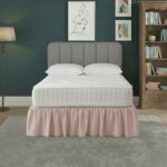 Base Valance Polycotton Sheet for Divan Beds Easy Care Bed Base Cover - Super King - Pink