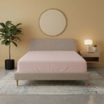 Flannelette Fitted Sheet Soft Brushed Cotton Bedding Warmth Comfort - Super King - Pink