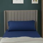 Bolster Support Pillow Pillowcase Plain Dyed Pillow Linen Easy Care - Super King 6FT - Royal Blue