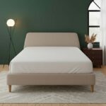 Flannelette Fitted Sheet Extra Deep 40cm Skirt Soft Brushed Cotton - Double - White