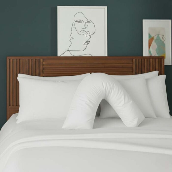 V Shape Pillowcase for Support Maternity Pillows Polycotton Easy Care