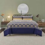 Zig Zag Complete Bedding Set Duvet Cover Set Pillowcase Fitted Sheet - Double