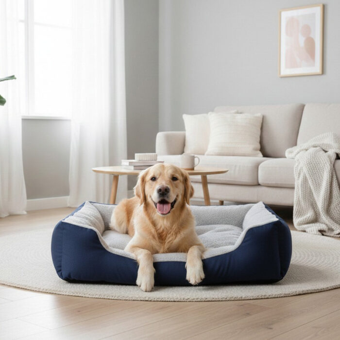 Plush Waterproof Sofa Dog Cat Bed Basket Soft Fleece Pet Bed 6 Sizes